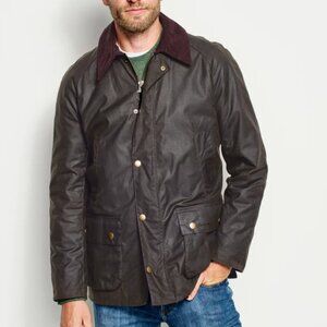 BARBOUR ASHBY Wax Cotton Jacket British Style MSRP $425 in OLIVE Great Reviews